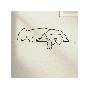 Minimalist Metal Dog Wall Art