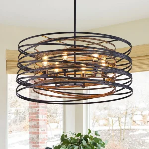 24" Rustic Industrial Pendant Light