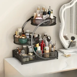 1pc Metal Makeup Storage Rack