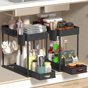 2-Pack Modular Under Sink Shelves