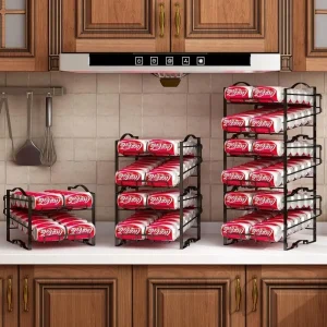 4Tier Soda Can Beverage Dispenser Rack